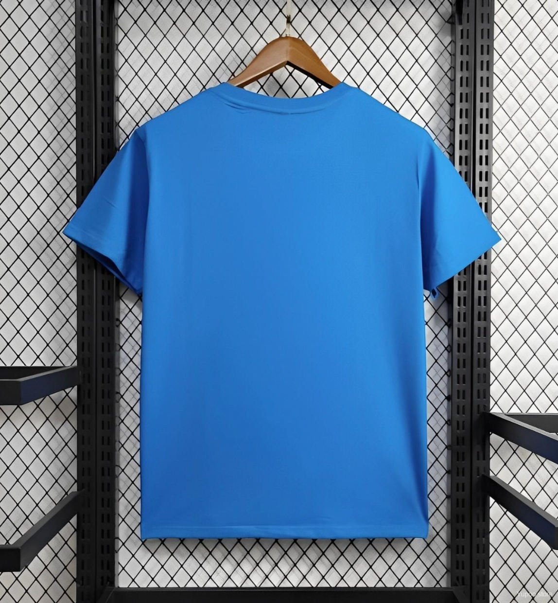 BARCELONA X BALMAIN BLUE TRAINING JERSEY 24/25