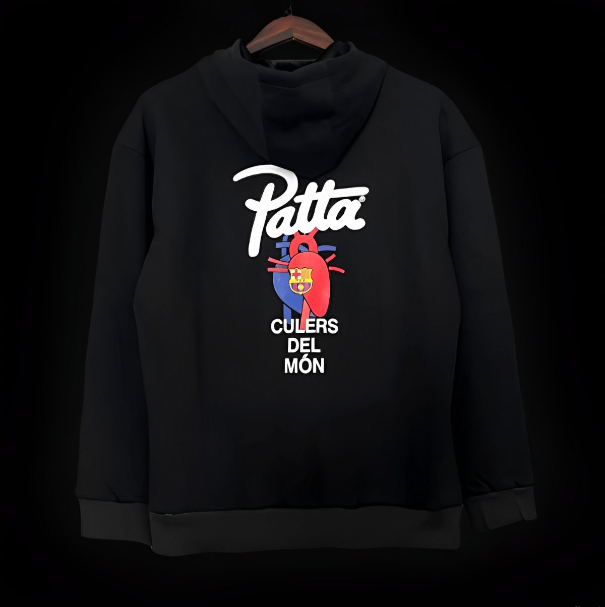 BARCELONA X PATTA BLACK HOODIE 23/24