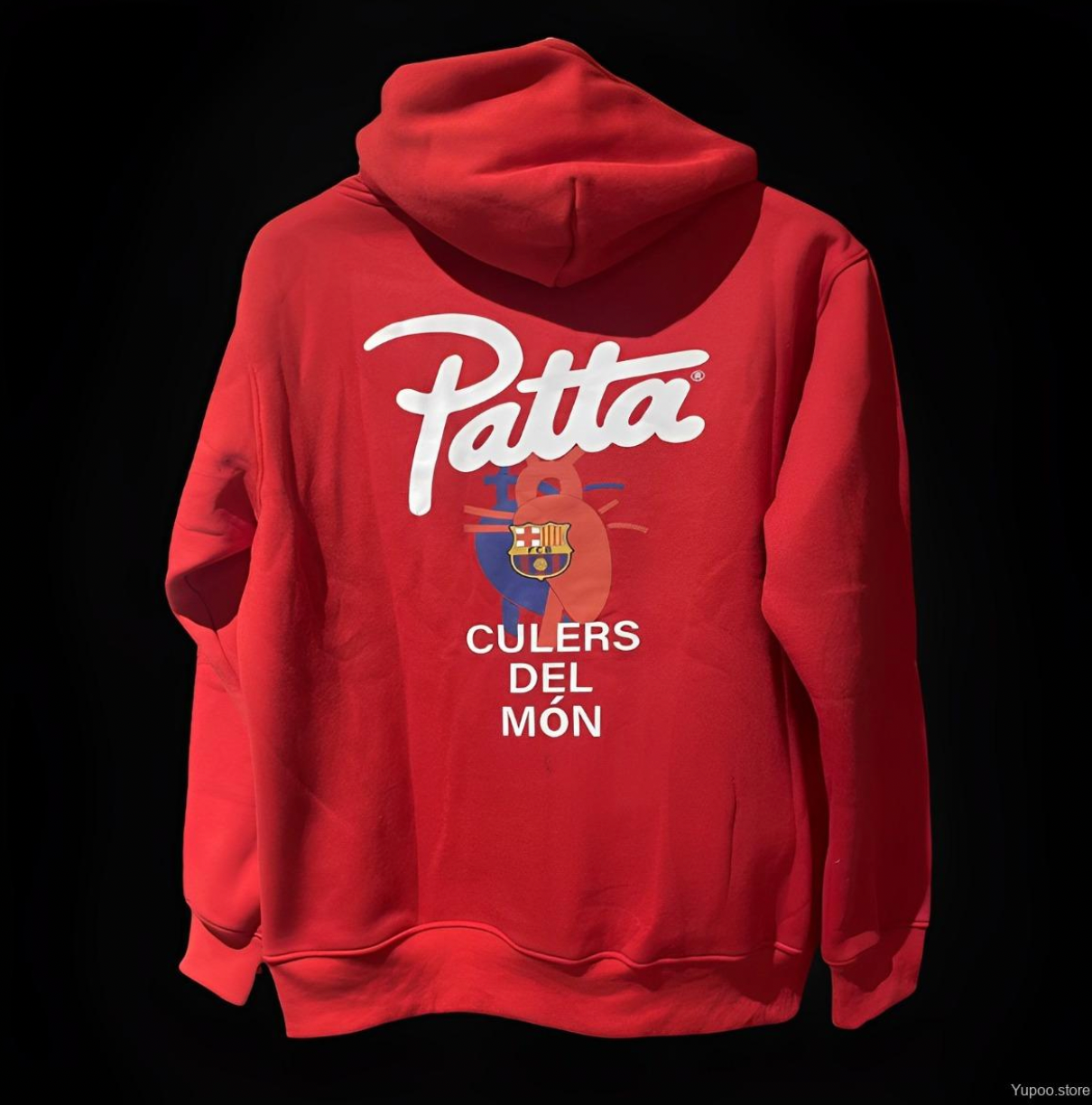 BARCELONA X PATTA RED HOODIE 23/24