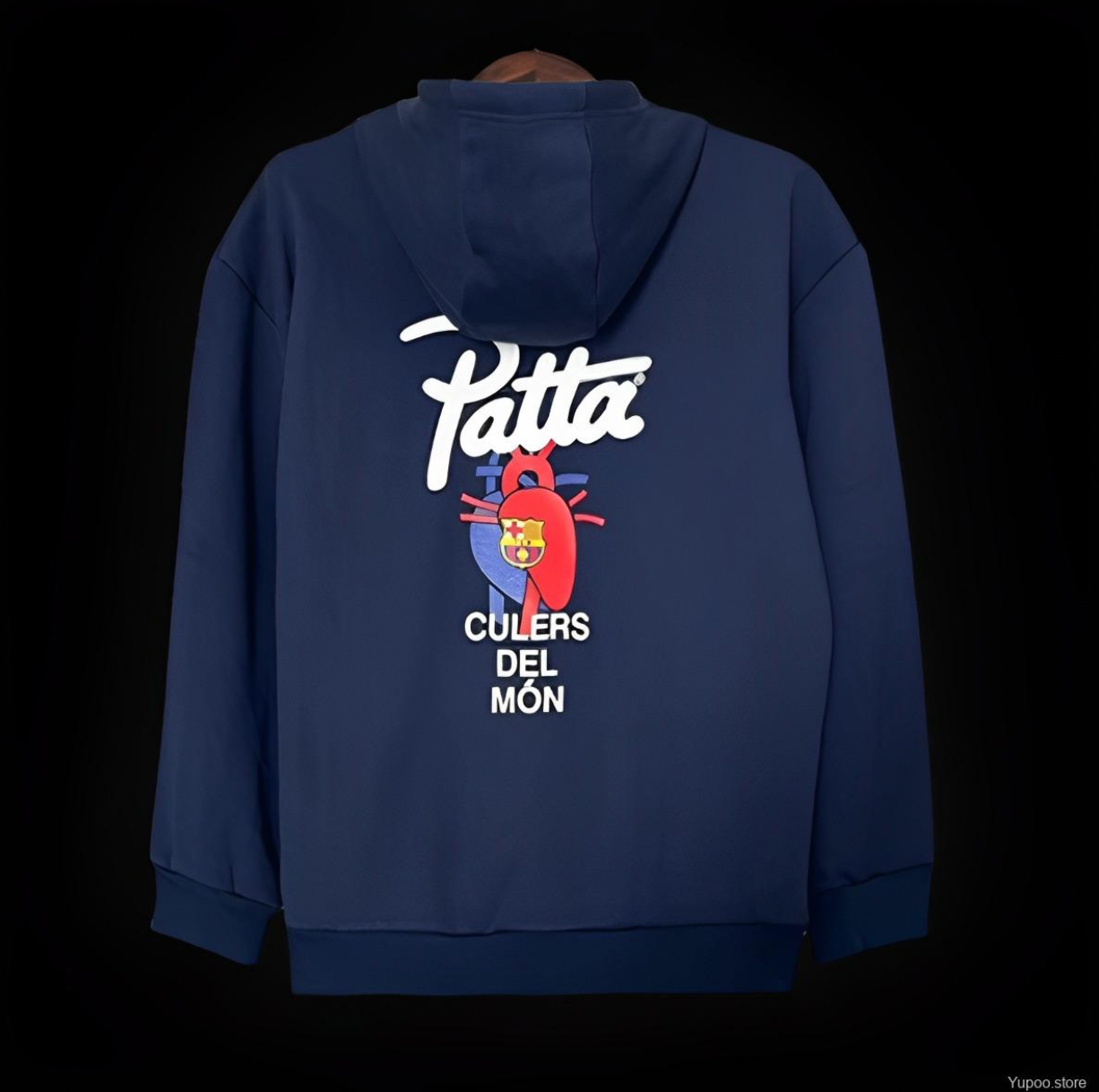 BARCELONA X PATTA NAVY HOODIE 23/24