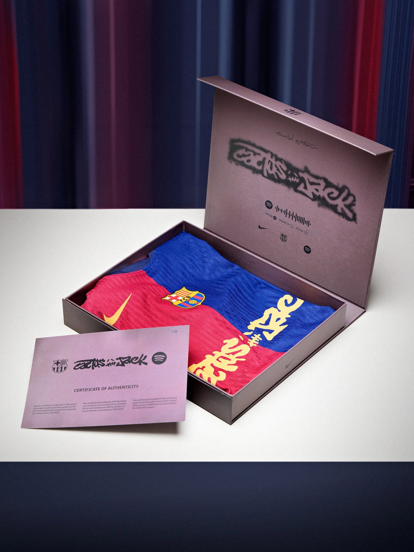 FC BARCELONA 2024/25 MATCH HOME X CACTUS JACK JERSEY