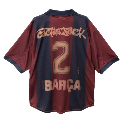 CJ X NIKE X FC BARCELONA RETRO 2000/01 HOME SKELETON JERSEY