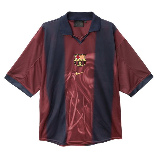 CJ X NIKE X FC BARCELONA RETRO 2000/01 HOME SKELETON JERSEY